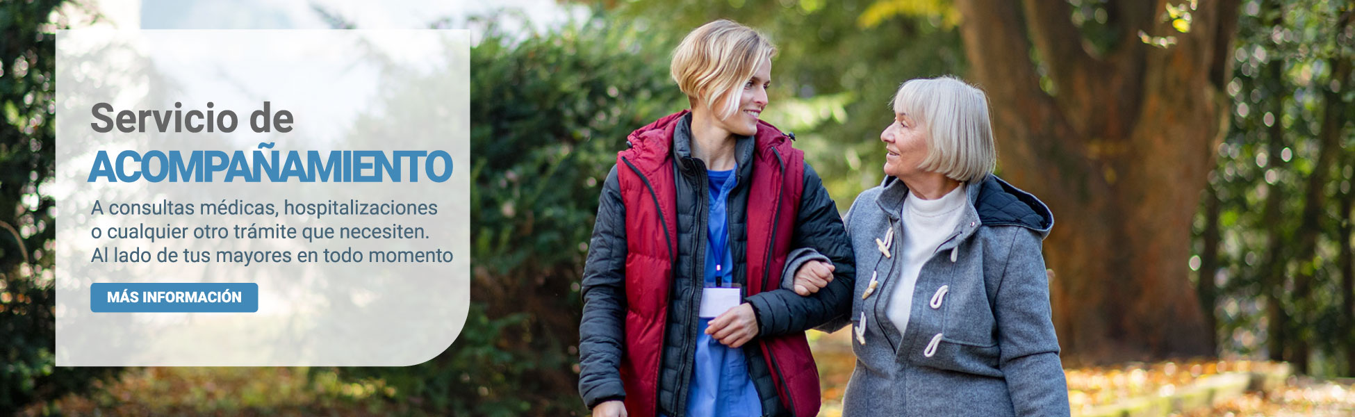 Servicio de acompañamiento de mayores en Valladolid
